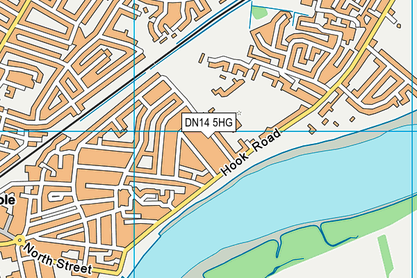 DN14 5HG map - OS VectorMap District (Ordnance Survey)