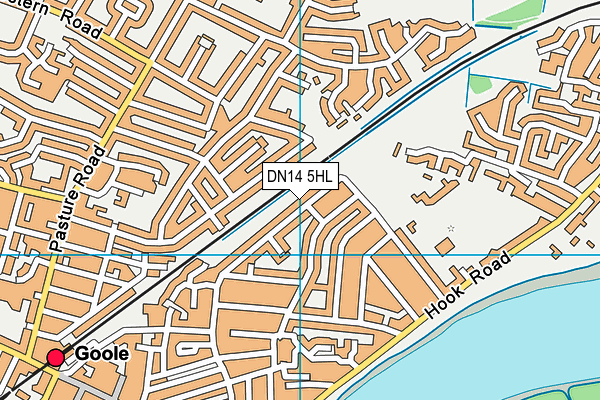 DN14 5HL map - OS VectorMap District (Ordnance Survey)