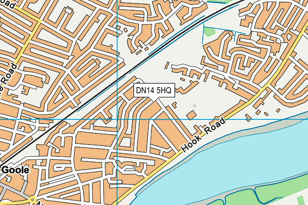 DN14 5HQ map - OS VectorMap District (Ordnance Survey)