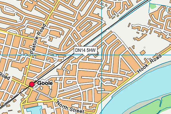 DN14 5HW map - OS VectorMap District (Ordnance Survey)