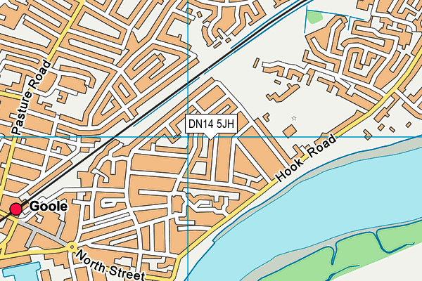 DN14 5JH map - OS VectorMap District (Ordnance Survey)