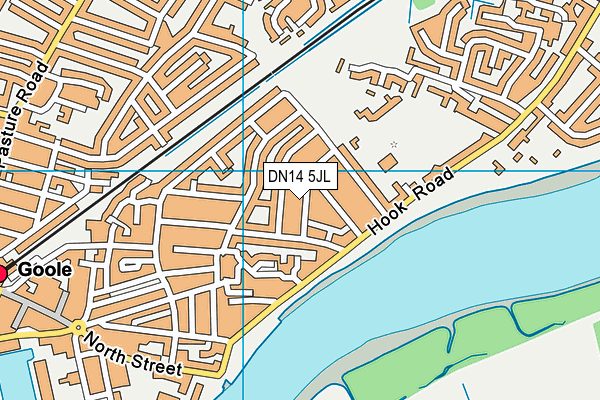 DN14 5JL map - OS VectorMap District (Ordnance Survey)
