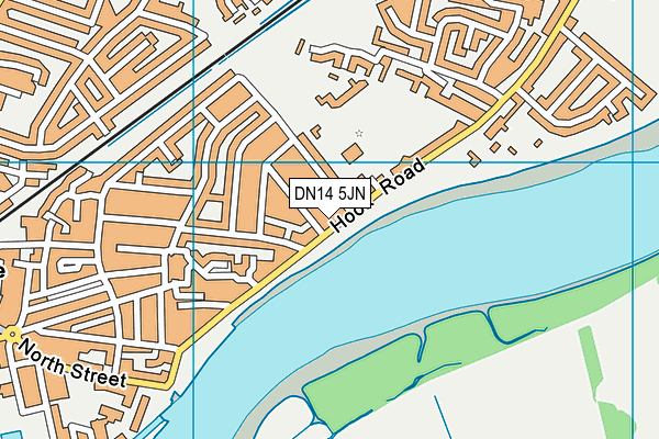DN14 5JN map - OS VectorMap District (Ordnance Survey)