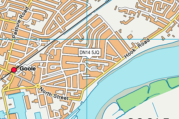 DN14 5JQ map - OS VectorMap District (Ordnance Survey)