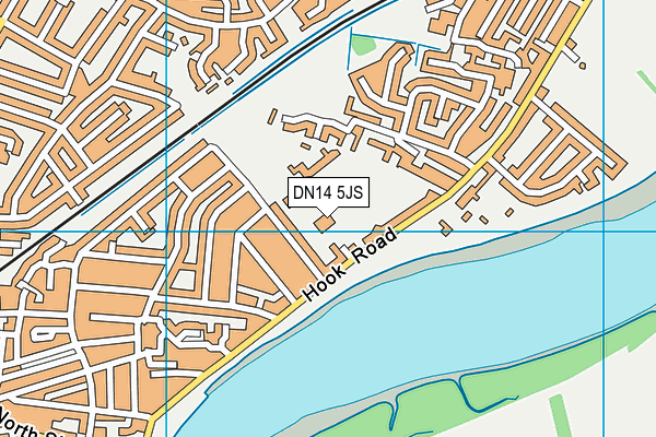 DN14 5JS map - OS VectorMap District (Ordnance Survey)