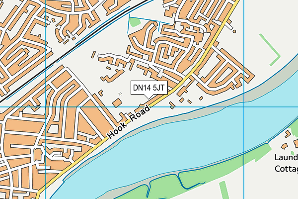 DN14 5JT map - OS VectorMap District (Ordnance Survey)