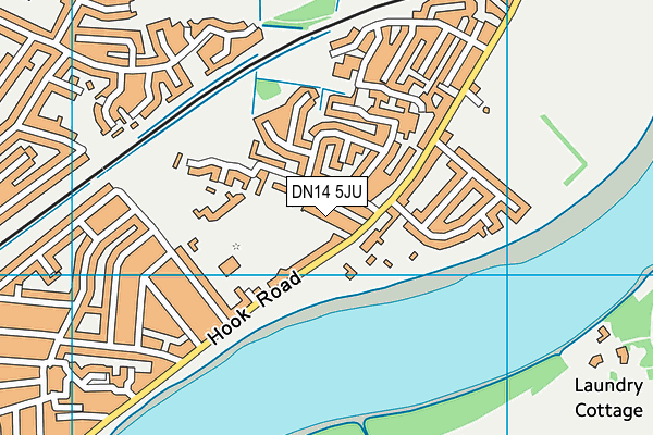 DN14 5JU map - OS VectorMap District (Ordnance Survey)