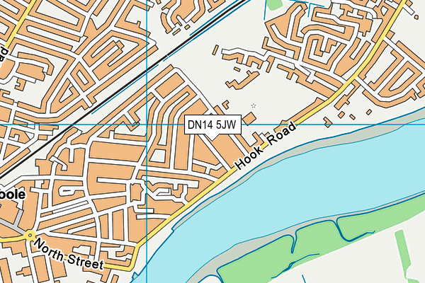 DN14 5JW map - OS VectorMap District (Ordnance Survey)
