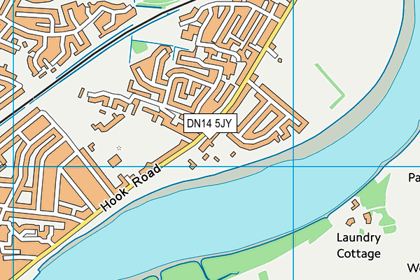 DN14 5JY map - OS VectorMap District (Ordnance Survey)
