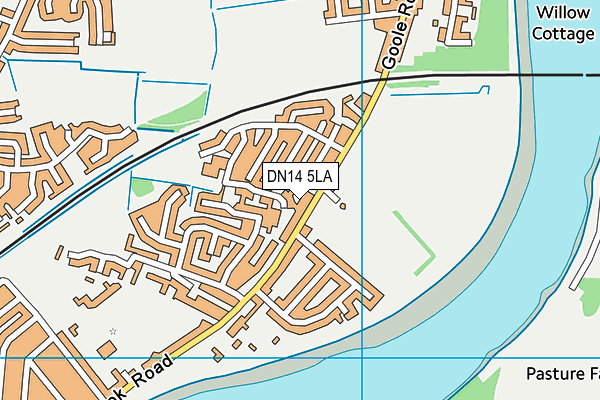 DN14 5LA map - OS VectorMap District (Ordnance Survey)