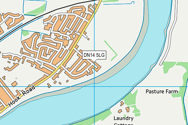 DN14 5LG map - OS VectorMap District (Ordnance Survey)
