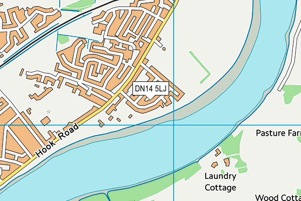 DN14 5LJ map - OS VectorMap District (Ordnance Survey)