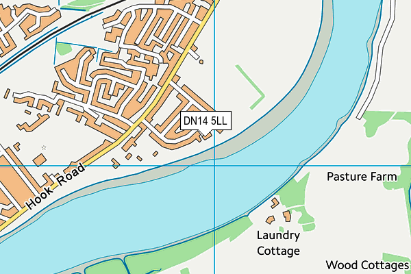 DN14 5LL map - OS VectorMap District (Ordnance Survey)
