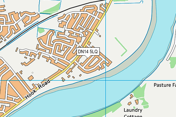 DN14 5LQ map - OS VectorMap District (Ordnance Survey)
