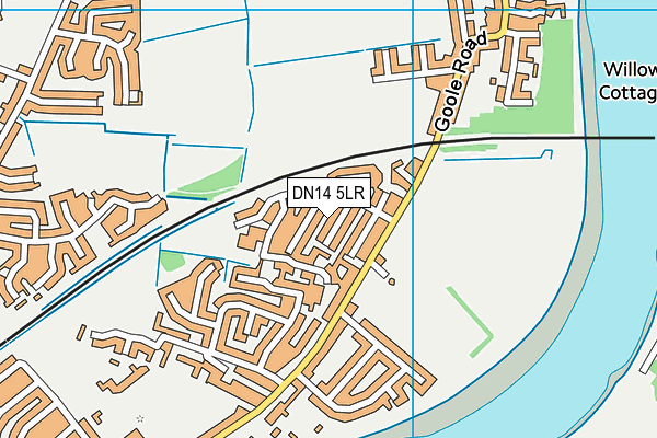 DN14 5LR map - OS VectorMap District (Ordnance Survey)