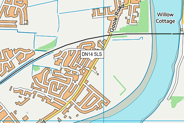 DN14 5LS map - OS VectorMap District (Ordnance Survey)