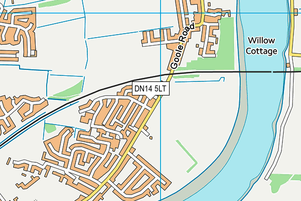 DN14 5LT map - OS VectorMap District (Ordnance Survey)