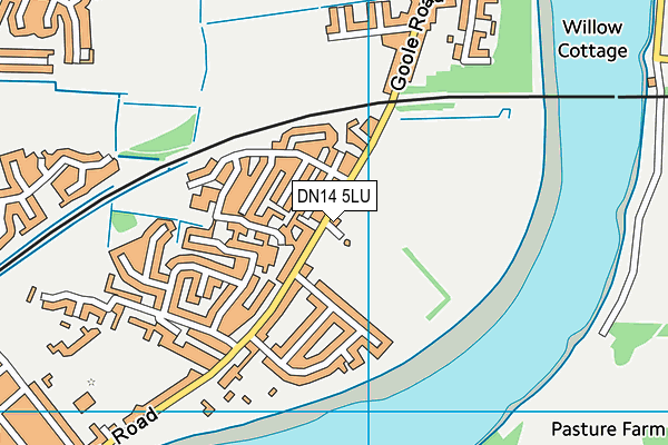 DN14 5LU map - OS VectorMap District (Ordnance Survey)