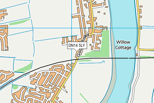 DN14 5LY map - OS VectorMap District (Ordnance Survey)
