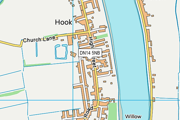 DN14 5NB map - OS VectorMap District (Ordnance Survey)