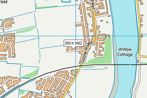 DN14 5NQ map - OS VectorMap District (Ordnance Survey)