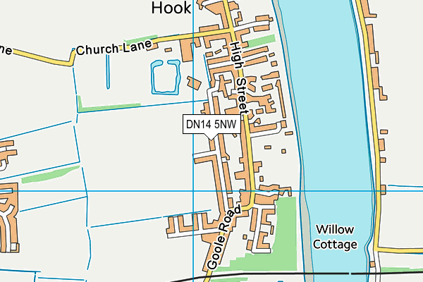 Hook Church of England Primary School map (DN14 5NW) - OS VectorMap District (Ordnance Survey)