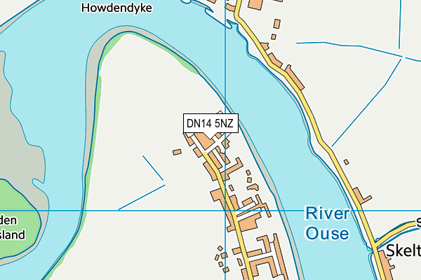 DN14 5NZ map - OS VectorMap District (Ordnance Survey)