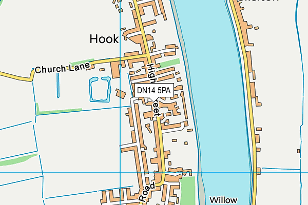 DN14 5PA map - OS VectorMap District (Ordnance Survey)