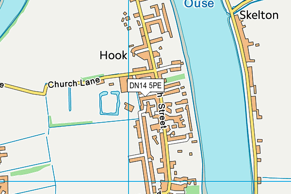 DN14 5PE map - OS VectorMap District (Ordnance Survey)