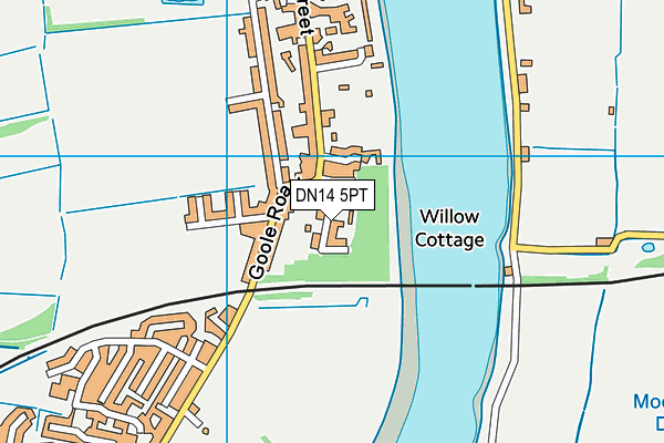 DN14 5PT map - OS VectorMap District (Ordnance Survey)