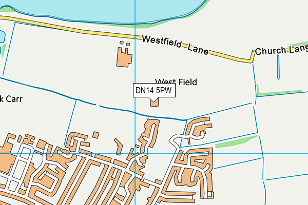 Goole Tennis Centre map (DN14 5PW) - OS VectorMap District (Ordnance Survey)