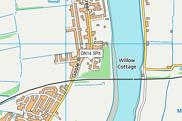DN14 5PX map - OS VectorMap District (Ordnance Survey)