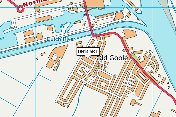 DN14 5RT map - OS VectorMap District (Ordnance Survey)