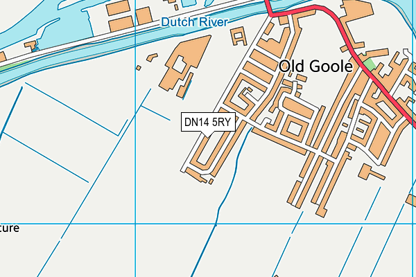 DN14 5RY map - OS VectorMap District (Ordnance Survey)