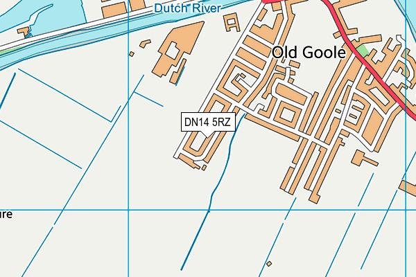 DN14 5RZ map - OS VectorMap District (Ordnance Survey)