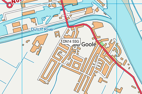DN14 5SG map - OS VectorMap District (Ordnance Survey)