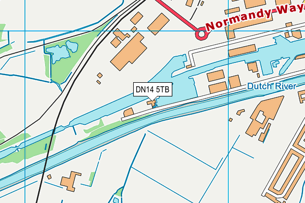 DN14 5TB map - OS VectorMap District (Ordnance Survey)