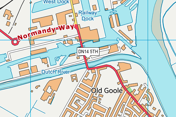 DN14 5TH map - OS VectorMap District (Ordnance Survey)