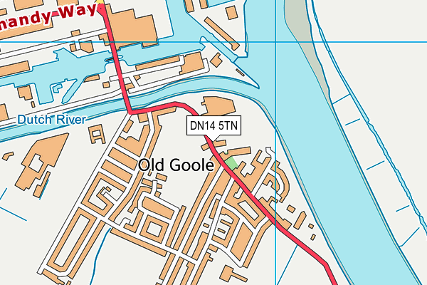 DN14 5TN map - OS VectorMap District (Ordnance Survey)