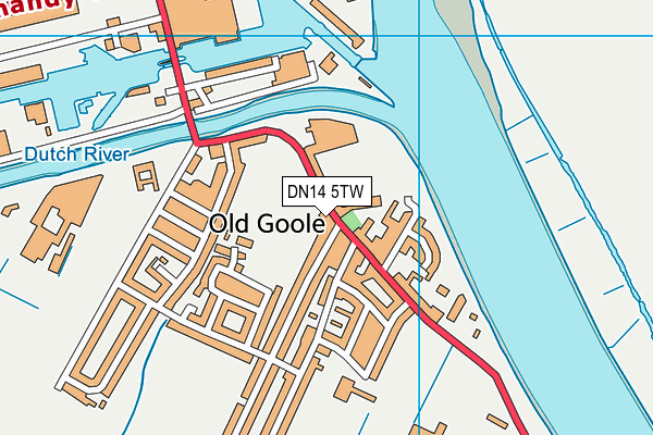 DN14 5TW map - OS VectorMap District (Ordnance Survey)