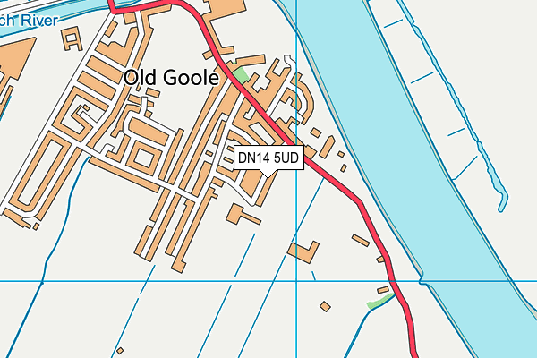 DN14 5UD map - OS VectorMap District (Ordnance Survey)