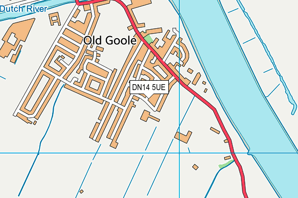 DN14 5UE map - OS VectorMap District (Ordnance Survey)