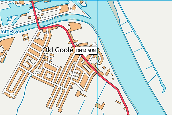 Map of THE PLAZA PIZZERIA GOOLE LTD at district scale