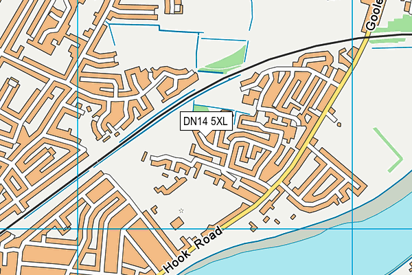 DN14 5XL map - OS VectorMap District (Ordnance Survey)