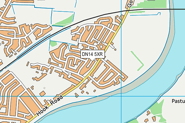 DN14 5XR map - OS VectorMap District (Ordnance Survey)