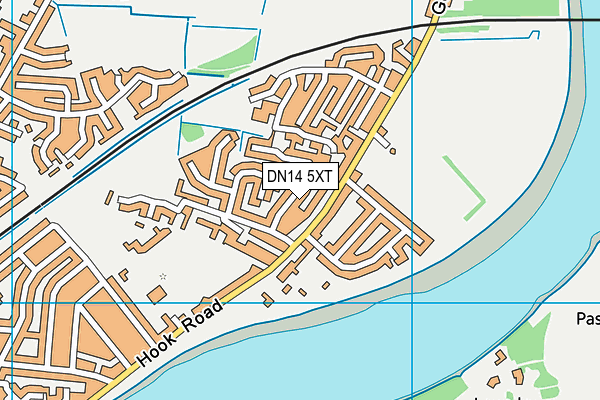 DN14 5XT map - OS VectorMap District (Ordnance Survey)