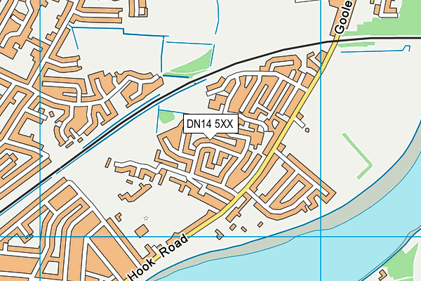 DN14 5XX map - OS VectorMap District (Ordnance Survey)