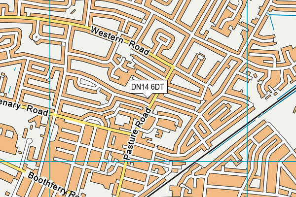 DN14 6DT map - OS VectorMap District (Ordnance Survey)