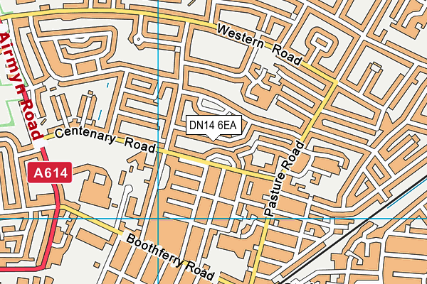 DN14 6EA map - OS VectorMap District (Ordnance Survey)
