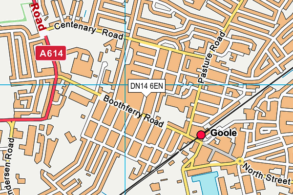 DN14 6EN map - OS VectorMap District (Ordnance Survey)